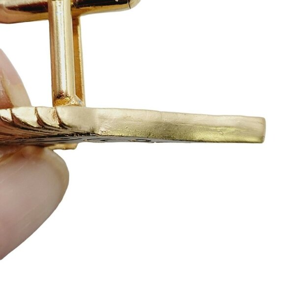 Vintage Sailfish Swordfish Tie Tack & Cuff Links Set Restored Silver Gold Tone - Picture 5 of 9